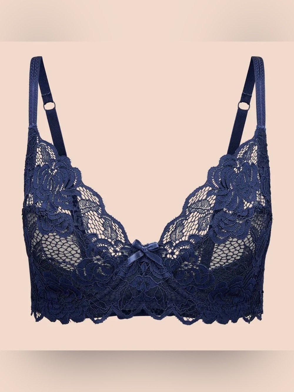 Adore Me London Lace Bra - Navy 34DD
